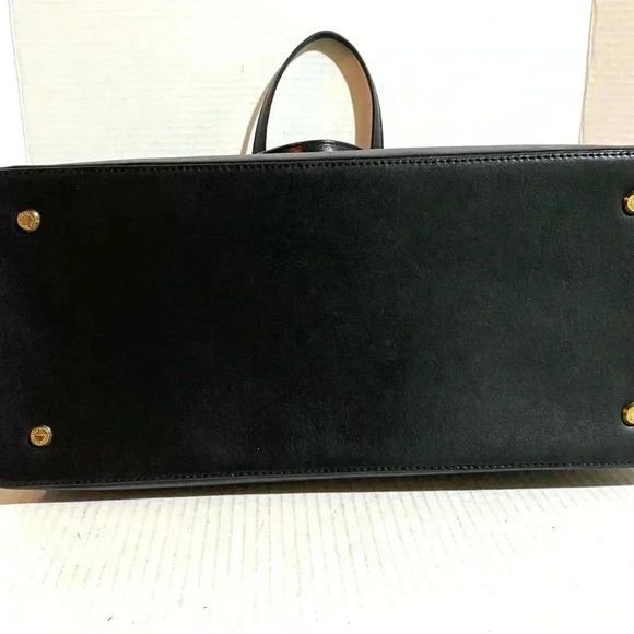 Ted baker black leather satchel handbag - Picture 6 of 13